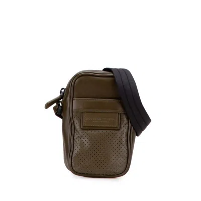 Pre-owned Bottega Veneta Green Khaki Leather Shoulder Bag () In Multi