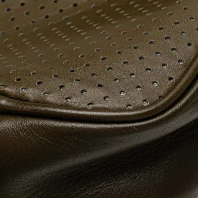 Pre-owned Bottega Veneta Green Khaki Leather Shoulder Bag () In Multi