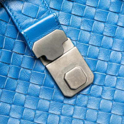 Pre-owned Bottega Veneta Intrecciato Blue Intrecciato Tote Bag ()