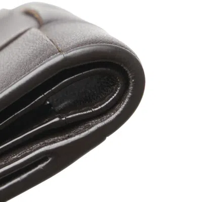 Pre-owned Bottega Veneta Intrecciato Brown Leather Wallet (bi-fold) ()