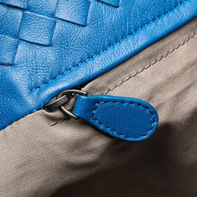 Pre-owned Bottega Veneta Intrecciato Blue Intrecciato Tote Bag ()