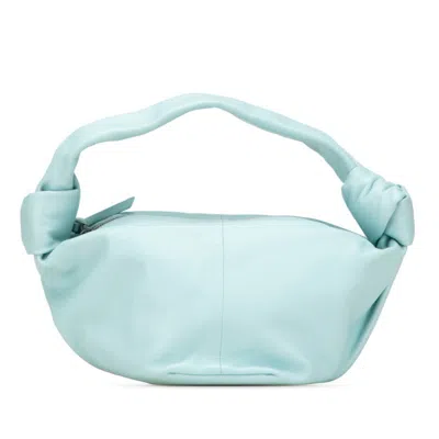 Pre-owned Bottega Veneta Light Blue Leather Handbag Shoulder Bag ()