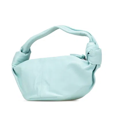 Pre-owned Bottega Veneta Light Blue Leather Handbag Shoulder Bag ()