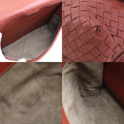 Pre-owned Bottega Veneta Red Brown Leather Shoulder Bag ()