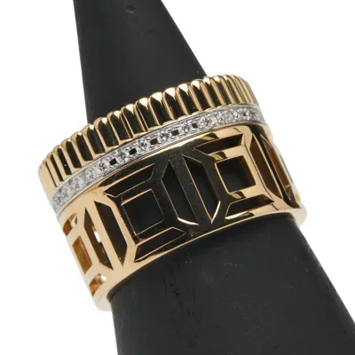 Pre-owned Boucheron Gold Silver Yellow Gold (18k) White Gold (18k) Band Ring () In Multi