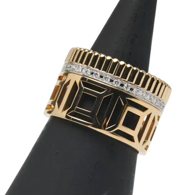 Pre-owned Boucheron Gold Silver Yellow Gold (18k) White Gold (18k) Band Ring () In Multi