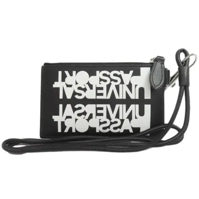 Pre-owned Burberry Black Leather Clutch Bag Pouch ()