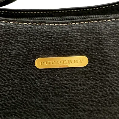 Pre-owned Burberry Black Leather Shoulder Bag Tote Bag ()