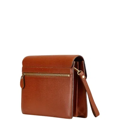 Pre-owned Burberry Brown Leather Clutch Bag ()