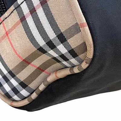 Pre-owned Burberry Black Polyester Canvas Pouch Vanity Bag ()