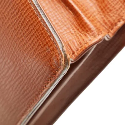 Pre-owned Burberry Brown Leather Clutch Bag ()