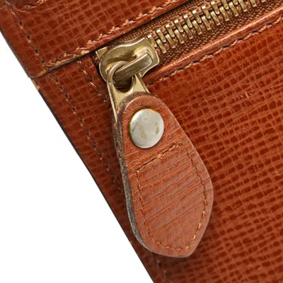 Pre-owned Burberry Brown Leather Clutch Bag ()