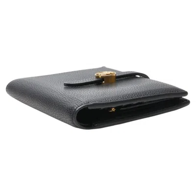 Pre-owned Burberry Black Leather Wallet (bi-fold) ()
