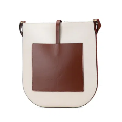 Pre-owned Burberry Beige Brown Canvas Shoulder Bag ()