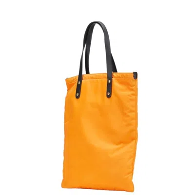 Pre-owned Burberry Orange Nylon Tote Bag ()