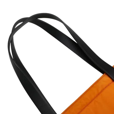 Pre-owned Burberry Orange Nylon Tote Bag ()