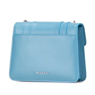 Pre-owned Bvlgari Blue Leather Shoulder Bag ()