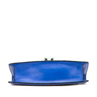 Pre-owned Bvlgari Blue Leather Shoulder Bag ()