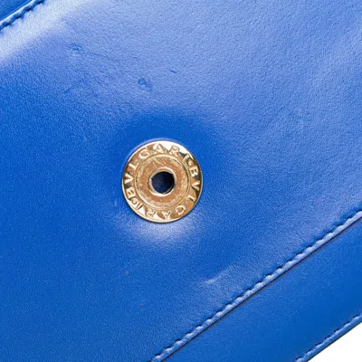 Pre-owned Bvlgari Blue Leather Shoulder Bag ()