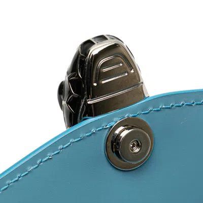 Pre-owned Bvlgari Blue Leather Shoulder Bag ()