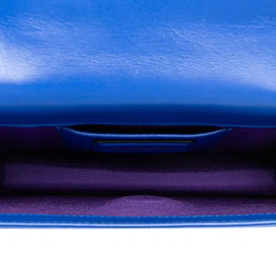 Pre-owned Bvlgari Blue Leather Shoulder Bag ()