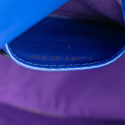 Pre-owned Bvlgari Blue Leather Shoulder Bag ()