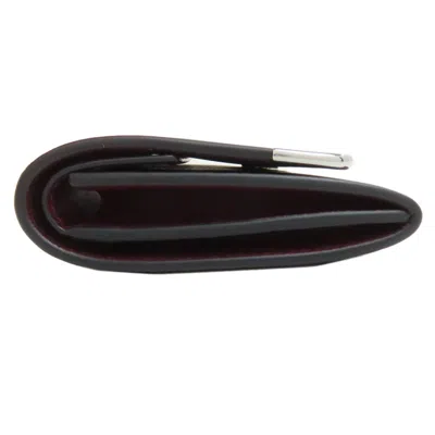 Pre-owned Cartier Black Leather Coin Purse/coin Case ()