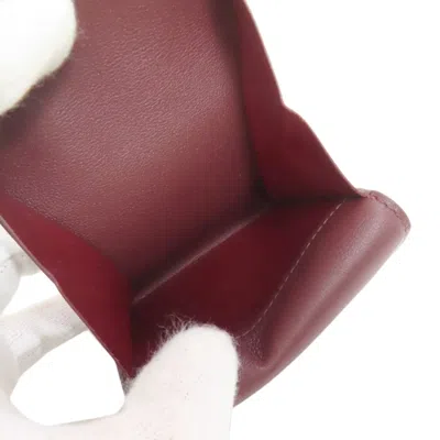 Pre-owned Cartier Black Leather Coin Purse/coin Case ()