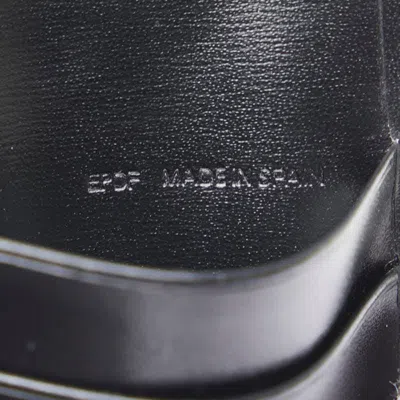 Pre-owned Cartier Black Leather Long Wallet (bi-fold) ()