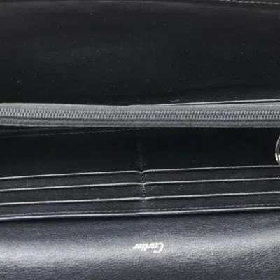 Pre-owned Cartier Black Long Wallet (bi-fold) ()