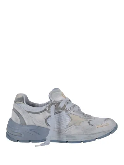 Golden Goose Running Dad New Net And Suede Upper Nabuk Star And Heel Suede Star In Multi