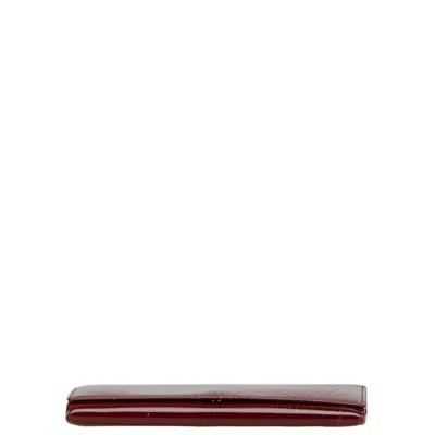 Pre-owned Cartier Wine Red Long Wallet (bi-fold) () In Burgundy