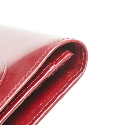 Pre-owned Cartier Wine Red Long Wallet (bi-fold) () In Burgundy