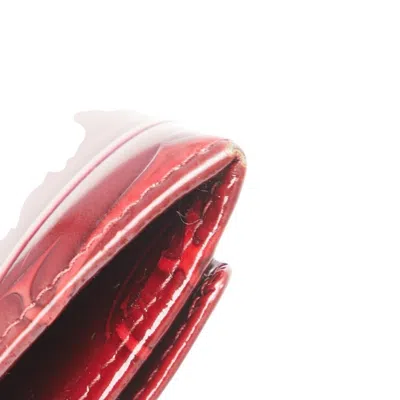 Pre-owned Cartier Wine Red Long Wallet (bi-fold) () In Burgundy