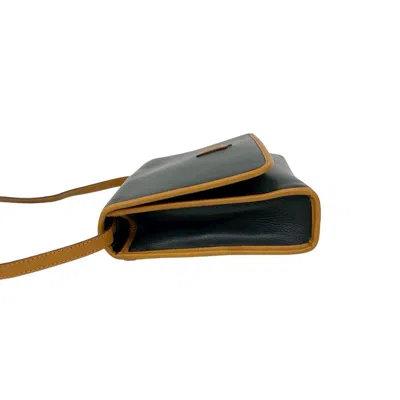 Pre-owned Celine Black Brown Leather Pochette Shoulder Bag () In Multi