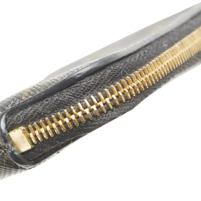 Pre-owned Celine Black Brown Pvc Coin Purse/coin Case () In Multi