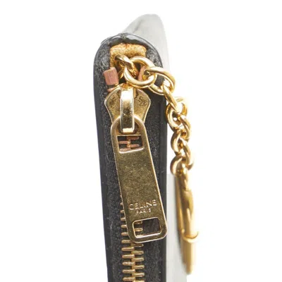 Pre-owned Celine Black Brown Pvc Coin Purse/coin Case () In Multi