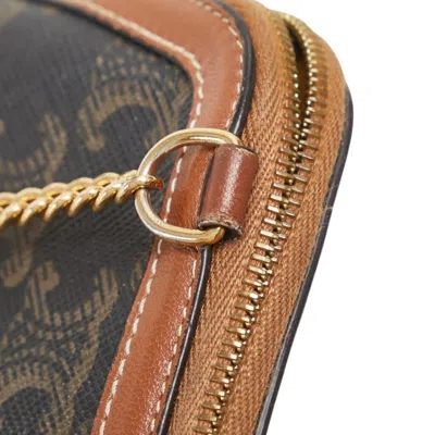 Pre-owned Celine Black Brown Pvc Leather Shoulder Bag () In Multi