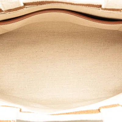 Pre-owned Celine Black Brown White Canvas Leather Handbag Tote Bag () In Multi