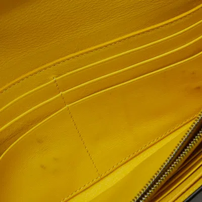 Pre-owned Celine Black Leather Long Wallet (bi-fold) ()