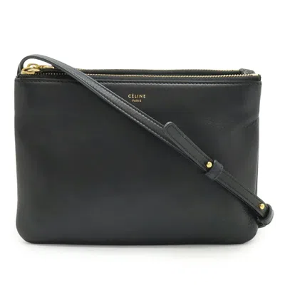 Pre-owned Celine Black Leather Pochette Shoulder Bag ()