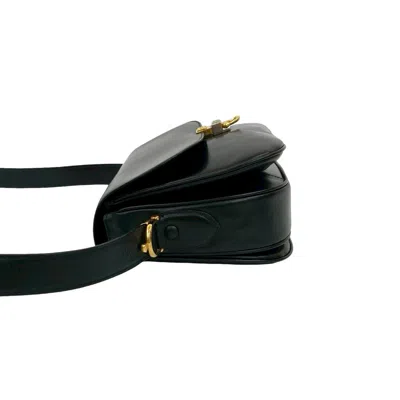 Pre-owned Celine Black Leather Pochette Shoulder Bag ()
