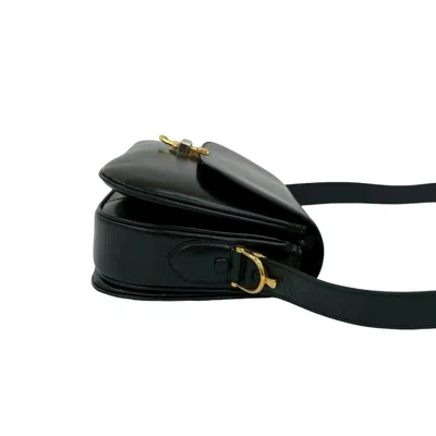 Pre-owned Celine Black Leather Pochette Shoulder Bag ()