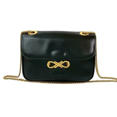 Pre-owned Celine Black Leather Pochette Shoulder Bag ()