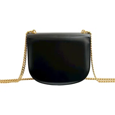 Pre-owned Celine Black Leather Pochette Shoulder Bag ()