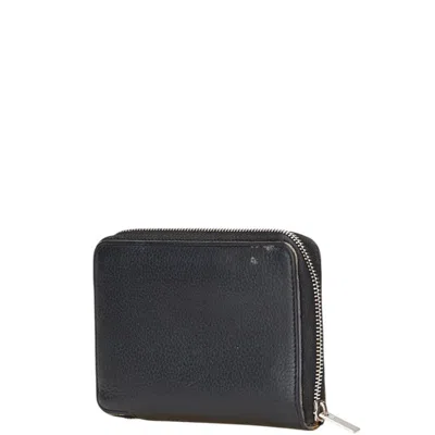 Pre-owned Celine Black Leather Wallet (bi-fold) ()