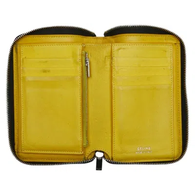 Pre-owned Celine Black Leather Wallet (bi-fold) ()