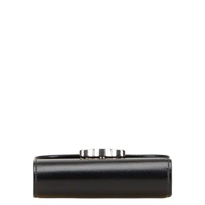 Pre-owned Celine Black Leather Wallet (tri-fold) ()