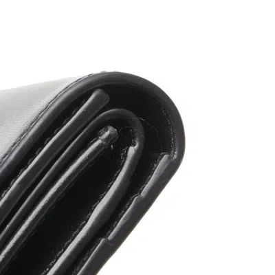 Pre-owned Celine Black Leather Wallet (tri-fold) ()