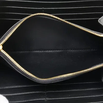 Pre-owned Celine Black Pvc Leather Long Wallet (bi-fold) ()